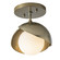 Brooklyn One Light Semi-Flush Mount in Bronze (39|121377-SKT-05-84-GG0711)