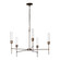 Vela Five Light Chandelier in Bronze (39|105045-SKT-05-FD0611)