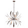 Dahlia Six Light Chandelier in Dark Smoke (39|104350-SKT-07)