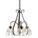 Sweeping Taper Three Light Chandelier in Dark Smoke (39|101441-SKT-07-LL0001)