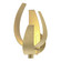 Corona One Light Wall Sconce in Modern Brass (39|206503-SKT-86-YE0377)