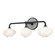 Ume Ume 3-Light Curved Arm Bath Sconce in Black (39|201342-SKT-10-82-FD0710)