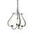 Flora Three Light Chandelier in Black (39|103047-SKT-10-ZS0354)