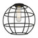 Ballston Shade in Black Orb Wire Cage (405|CE-8-BK)