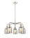 Ballston Urban Five Light Chandelier in Brushed Brass (405|916-5CR-BB-G52)