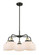 Downtown Urban Five Light Chandelier in Black Antique Brass (405|916-5CR-BAB-G71)