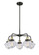 Downtown Urban Five Light Chandelier in Black Antique Brass (405|916-5CR-BAB-G532)