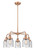 Downtown Urban Five Light Chandelier in Antique Copper (405|916-5CR-AC-G54)