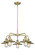 Downtown Urban Five Light Chandelier in Antique Brass (405|916-5CR-AB-M4-AB)
