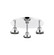 Ballston Urban Three Light Semi-Flush Mount in Polished Chrome (405|916-3C-PC)
