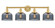 Edison Four Light Bath Vanity in Satin Gold (405|616-4W-SG-G73)