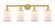 Edison Four Light Bath Vanity in Satin Gold (405|616-4W-SG-G181)