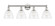 Edison Four Light Bath Vanity in Polished Nickel (405|616-4W-PN-GBD-752)