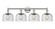 Edison Four Light Bath Vanity in Polished Nickel (405|616-4W-PN-G74)