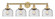 Edison Four Light Bath Vanity in Brushed Brass (405|616-4W-BB-G74)