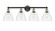 Edison Four Light Bath Vanity in Black Antique Brass (405|616-4W-BAB-GBD-752)