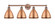 Edison Four Light Bath Vanity in Antique Copper (405|616-4W-AC-MBD-75-AC)
