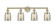 Edison Four Light Bath Vanity in Antique Brass (405|616-4W-AB-G58)