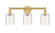 Edison Three Light Bath Vanity in Satin Gold (405|616-3W-SG-G1113)