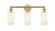 Edison Three Light Bath Vanity in Brushed Brass (405|616-3W-BB-G801)