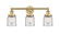 Edison Three Light Bath Vanity in Brushed Brass (405|616-3W-BB-G52)