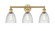 Edison Three Light Bath Vanity in Brushed Brass (405|616-3W-BB-G382)