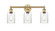 Edison Three Light Bath Vanity in Brushed Brass (405|616-3W-BB-G342)