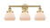 Edison Three Light Bath Vanity in Brushed Brass (405|616-3W-BB-G171)