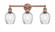 Edison Three Light Bath Vanity in Antique Copper (405|616-3W-AC-G292)