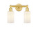 Edison Two Light Bath Vanity in Satin Gold (405|616-2W-SG-G801)