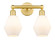 Edison Two Light Bath Vanity in Satin Gold (405|616-2W-SG-G651-6)