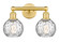 Edison Two Light Bath Vanity in Satin Gold (405|616-2W-SG-G1215-6)