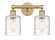 Edison Two Light Bath Vanity in Brushed Brass (405|616-2W-BB-G1113)
