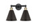 Edison Two Light Bath Vanity in Black Antique Brass (405|616-2W-BAB-MBC-8-BK)