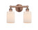 Edison Two Light Bath Vanity in Antique Copper (405|616-2W-AC-G341)