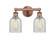 Edison Two Light Bath Vanity in Antique Copper (405|616-2W-AC-G2511)