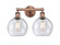 Edison Two Light Bath Vanity in Antique Copper (405|616-2W-AC-G124-8)