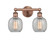 Edison Two Light Bath Vanity in Antique Copper (405|616-2W-AC-G105)