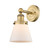 Edison One Light Wall Sconce in Brushed Brass (405|616-1W-BB-G61)