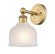 Edison One Light Wall Sconce in Brushed Brass (405|616-1W-BB-G411)