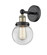 Edison One Light Wall Sconce in Black Antique Brass (405|616-1W-BAB-G202-6)