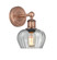 Edison One Light Wall Sconce in Antique Copper (405|616-1W-AC-G92)