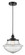 Edison One Light Mini Pendant in Matte Black (405|616-1PH-BK-G544)