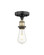 Edison One Light Semi-Flush Mount in Black Antique Brass (405|616-1F-BAB)