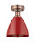 Edison One Light Semi-Flush Mount in Antique Copper (405|616-1F-AC-MBD-75-RD)