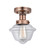 Edison One Light Semi-Flush Mount in Antique Copper (405|616-1F-AC-G532)