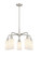 Ballston Five Light Chandelier in Satin Nickel (405|516-5CR-SN-G801)