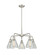 Downtown Urban Five Light Chandelier in Satin Nickel (405|516-5CR-SN-G275)