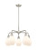 Ballston Five Light Chandelier in Polished Nickel (405|516-5CR-PN-G654-6)
