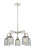 Downtown Urban Five Light Chandelier in Polished Nickel (405|516-5CR-PN-G257)